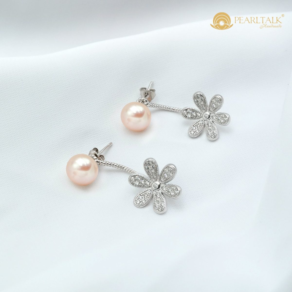 BÔNG TAI BẠC KIỂU BÁN NGUYỆT 7MM